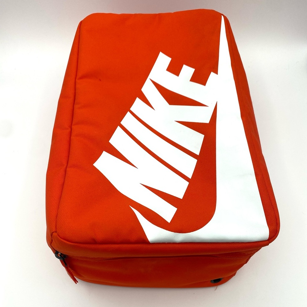 NIKE SHOE BOX TRAVEL ZIP BAG ORANGE WHITE SHOEBOX BAG BA6149-810